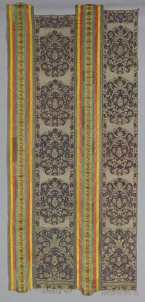 Two Parts of a Curtain, 1700s. Creator: Unknown