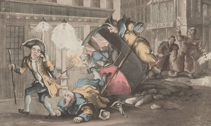 Framed Print : The Party Breaking Up, and Quae Genus Breaking Down, from The History of John Framed Print : The Party Breaking Up, and Quae Genus Breaking Down, from The History of John