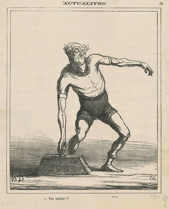 Framed Print : Pas mèche!!!, 19th century. Creator: Honore Daumier Framed Print : Pas mèche!!!, 19th century. Creator: Honore Daumier