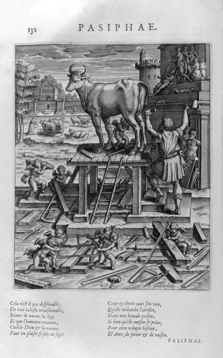 Framed Print : Pasiphae, 1615. Artist: Leonard Gaultier Framed Print : Pasiphae, 1615. Artist: Leonard Gaultier