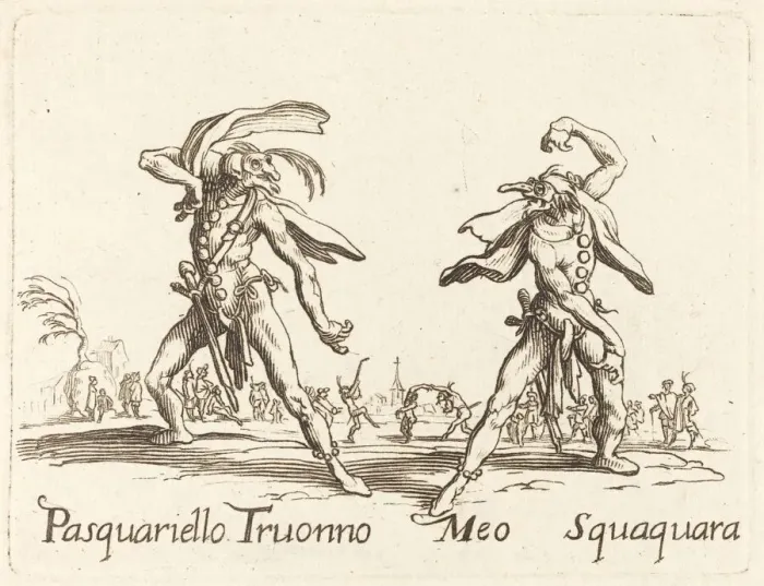 Framed Print : Pasquariello Truonno and Meo Squaquara. Creator: Unknown Framed Print : Pasquariello Truonno and Meo Squaquara. Creator: Unknown