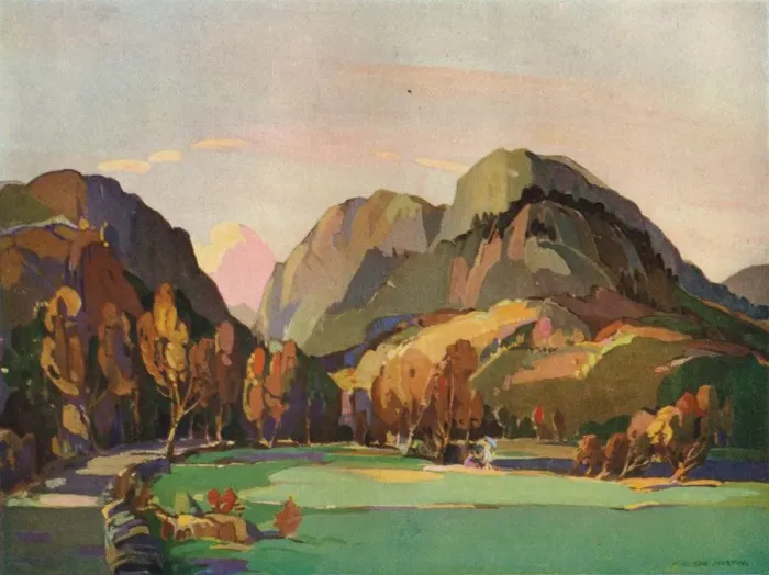 Framed Print : The Pass of Aberglaslyn, c1927. Artist: William Alison Martin Framed Print : The Pass of Aberglaslyn, c1927. Artist: William Alison Martin