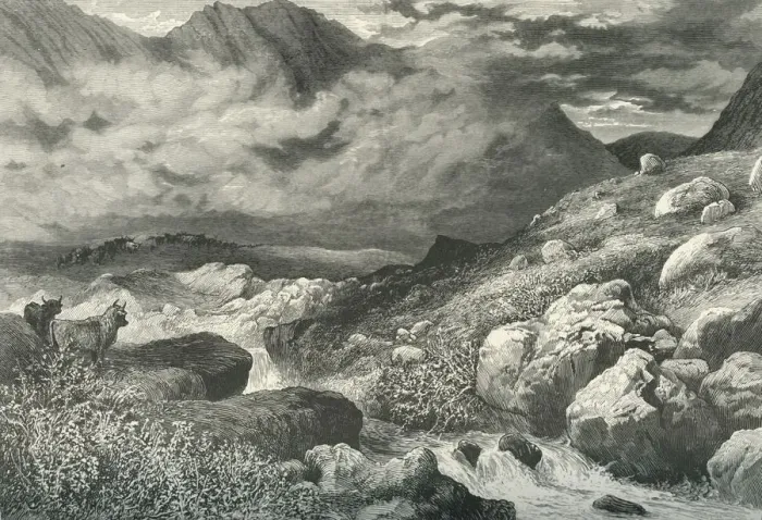 Framed Print : In the Pass of Glencoe, c1870 Framed Print : In the Pass of Glencoe, c1870