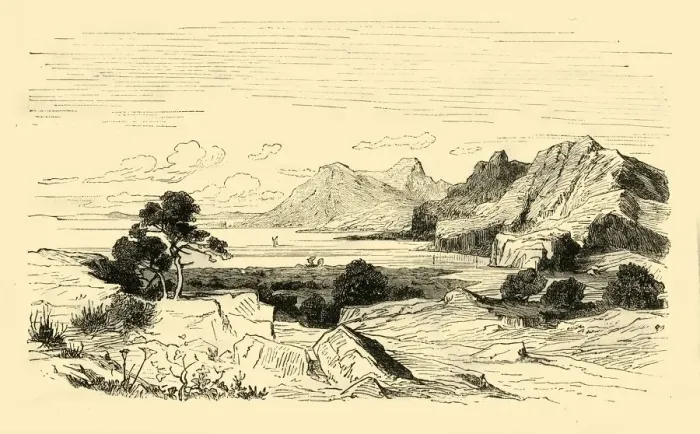 Framed Print : Pass of Thermopylae, 1890. Creator: Unknown Framed Print : Pass of Thermopylae, 1890. Creator: Unknown