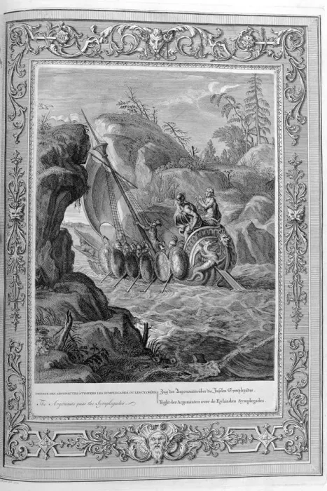Framed Print : Passage of the Argonauts through the Symplegades, Hellespont, 1733. Artist: Bernard Picart Framed Print : Passage of the Argonauts through the Symplegades, Hellespont, 1733. Artist: Bernard Picart