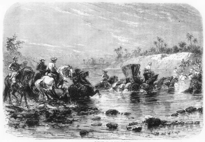 Framed Print : Passage of an Indian River, c1891. Creator: James Grant Framed Print : Passage of an Indian River, c1891. Creator: James Grant