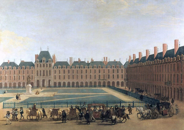 Passage of the King and the Regent, the Place Royale, c1655