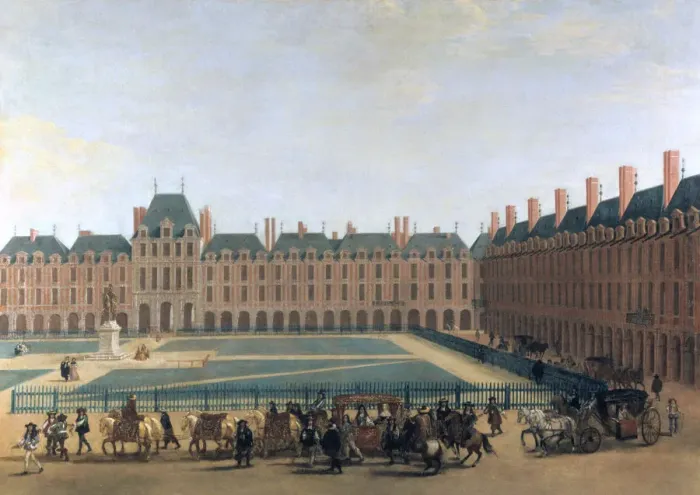 Framed Print : Passage of the King and the Regent, the Place Royale, c1655 Framed Print : Passage of the King and the Regent, the Place Royale, c1655