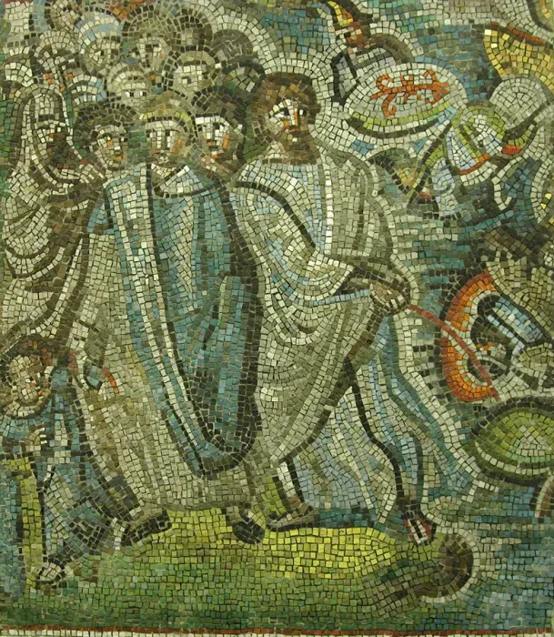 Framed Print : Passage of the Red Sea, Byzantine, early 20th century (original dated 5th century) Framed Print : Passage of the Red Sea, Byzantine, early 20th century (original dated 5th century)