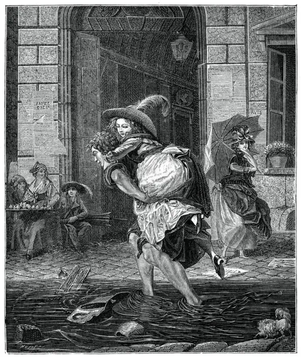 Framed Print : Passage Through The Storm, (1885). Artist: Garnier