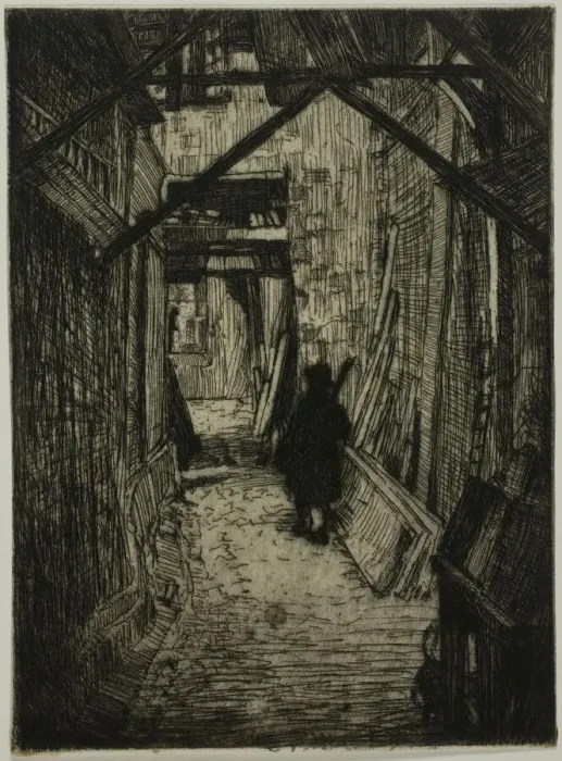 Framed Print : Passageway, Rouen, 1899. Creator: Donald Shaw MacLaughlan Framed Print : Passageway, Rouen, 1899. Creator: Donald Shaw MacLaughlan