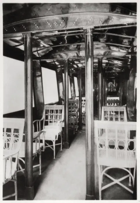 Framed Print : Passenger cabin of Zeppelin LZ7 Deutschland I, 1909 (1933) Framed Print : Passenger cabin of Zeppelin LZ7 Deutschland I, 1909 (1933)