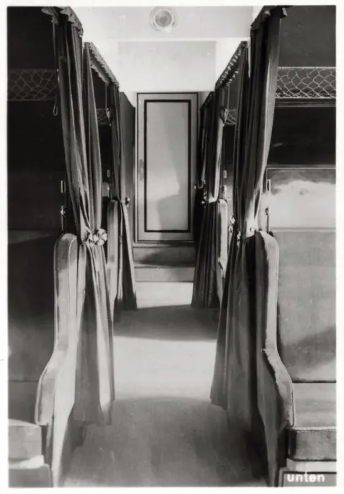 Framed Print : Passenger compartment of Zeppelin LZ 126, c1924 (1933) Framed Print : Passenger compartment of Zeppelin LZ 126, c1924 (1933)