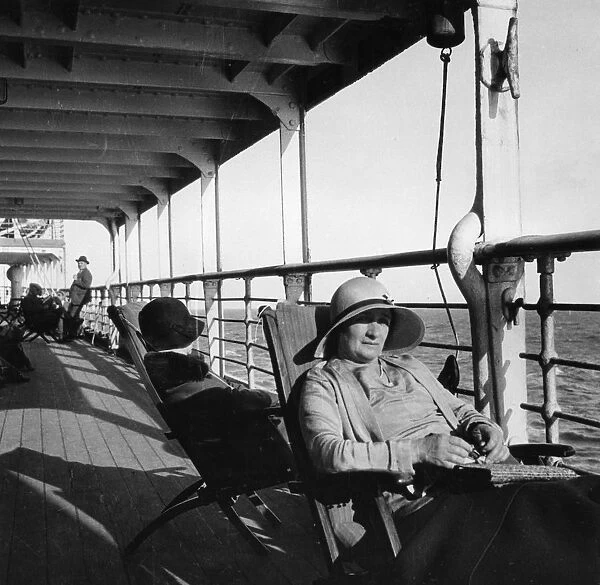 Passengers on a Cunard Line cruise to the West Indies, January-March 1931