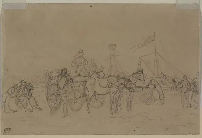 Framed Print : Passengers for Rhine Steamer (verso), second or third quarter 1800s. Creator: Heinrich von Mayr Framed Print : Passengers for Rhine Steamer (verso), second or third quarter 1800s. Creator: Heinrich von Mayr