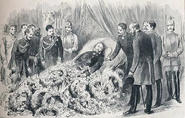 The passing of the first German Emperor: the deathbed of William I, 1888 (1911)