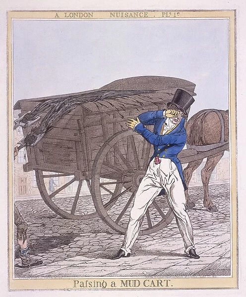 Passing a Mud Cart, 1821. Artist: Richard Dighton