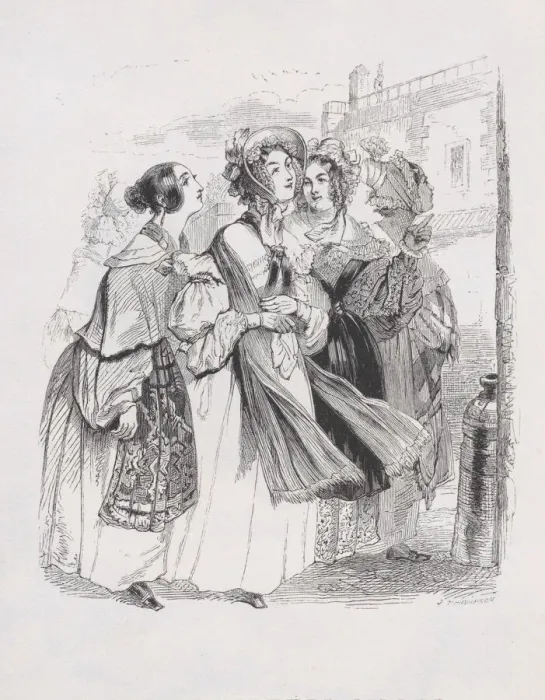Framed Print : Passing Young Girls from The Complete Works of Beranger, 1836 Framed Print : Passing Young Girls from The Complete Works of Beranger, 1836