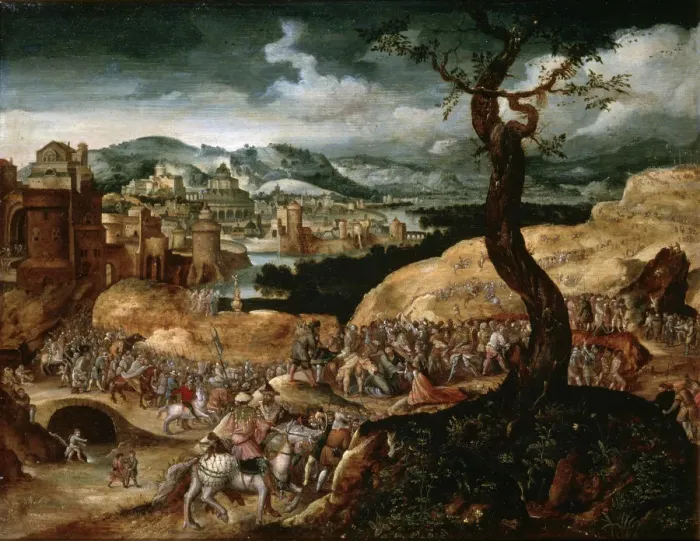 Framed Print : The Passion of Christ, early 16th century. Artist: Joachim Patinir Framed Print : The Passion of Christ, early 16th century. Artist: Joachim Patinir