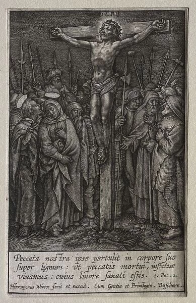 The Passion: The Crucifixion. Creator: Hieronymus Wierix (Flemish, 1553-1619)