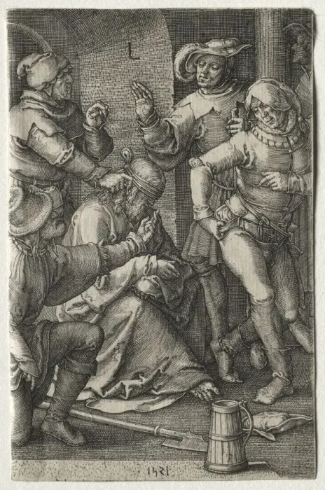 Framed Print : The Passion: The Mocking of Christ, 1521. Creator: Lucas van Leyden (Dutch, 1494-1533) Framed Print : The Passion: The Mocking of Christ, 1521. Creator: Lucas van Leyden (Dutch, 1494-1533)