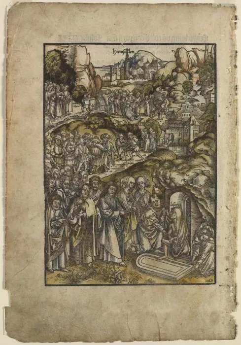 Framed Print : The Passion: The Raising of Lazarus, before 1508. Creator: Urs I Graf (Swiss, c. 1485-1527 / 29) Framed Print : The Passion: The Raising of Lazarus, before 1508. Creator: Urs I Graf (Swiss, c. 1485-1527 / 29)