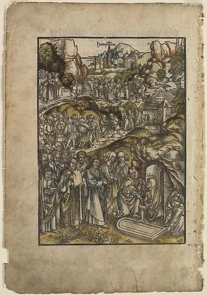 The Passion: The Raising of Lazarus, before 1508. Creator: Urs I Graf (Swiss, c. 1485-1527  /  29)
