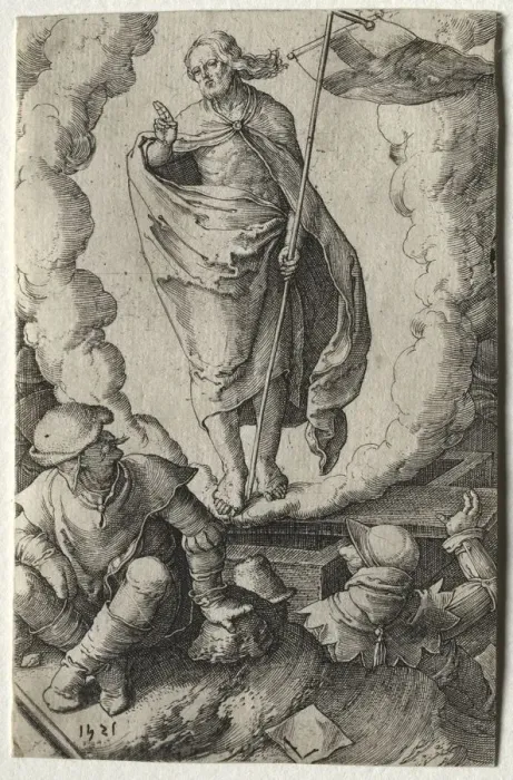 Framed Print : The Passion: The Resurrection, 1521. Creator: Lucas van Leyden (Dutch, 1494-1533) Framed Print : The Passion: The Resurrection, 1521. Creator: Lucas van Leyden (Dutch, 1494-1533)