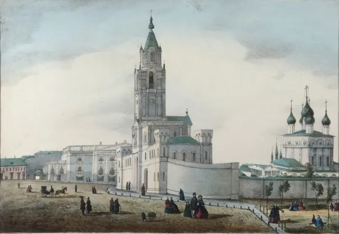 Framed Print : The Passion (Strastnoy) Monastery in Moscow, 1865 Framed Print : The Passion (Strastnoy) Monastery in Moscow, 1865