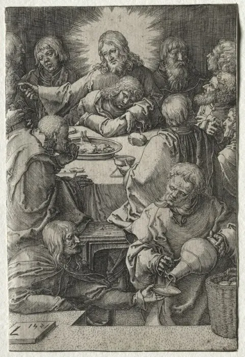 Framed Print : The Passion: The Last Supper, 1521. Creator: Lucas van Leyden (Dutch, 1494-1533) Framed Print : The Passion: The Last Supper, 1521. Creator: Lucas van Leyden (Dutch, 1494-1533)