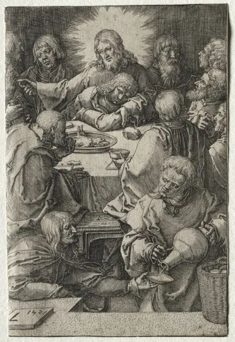 Framed Print : The Passion: The Last Supper, 1521. Creator: Lucas van Leyden (Dutch, 1494-1533) Framed Print : The Passion: The Last Supper, 1521. Creator: Lucas van Leyden (Dutch, 1494-1533)