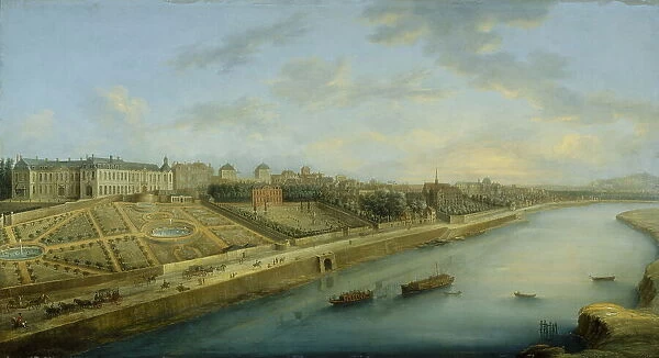 Passy and Chaillot seen from Grenelle, c1743. Creator: Charles-Leopold Grevenbroeck