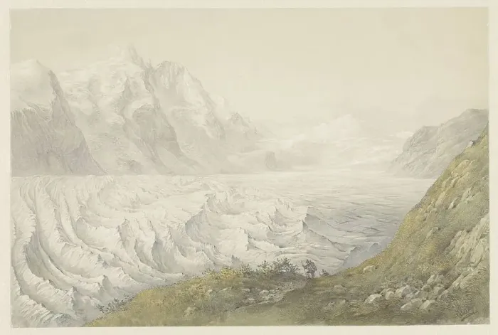 Framed Print : Pasterze glacier near Heiligenblut, 1824-1888. Creator: Karoly Lajos Libay Framed Print : Pasterze glacier near Heiligenblut, 1824-1888. Creator: Karoly Lajos Libay