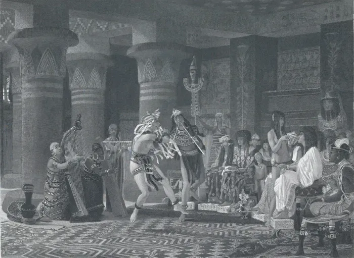 Framed Print : Pastime in Ancient Egypt, 1876. Creator: Charles William Sharpe Framed Print : Pastime in Ancient Egypt, 1876. Creator: Charles William Sharpe