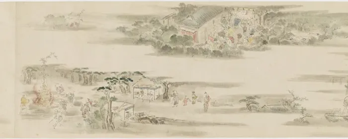 Framed Print : Pastimes and occupations of the twelve months, Edo period, late 17th-early 18th century Framed Print : Pastimes and occupations of the twelve months, Edo period, late 17th-early 18th century