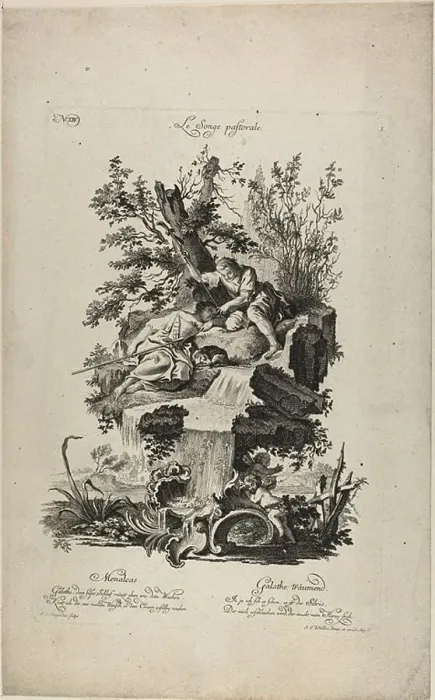 Framed Print : Pastoral Dream, n.d. Creator: Johann Lorenz Rugendas I Framed Print : Pastoral Dream, n.d. Creator: Johann Lorenz Rugendas I