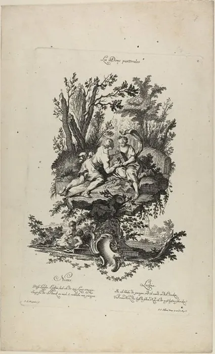 Framed Print : Pastoral Gifts, n.d. Creator: Johann Lorenz Rugendas I Framed Print : Pastoral Gifts, n.d. Creator: Johann Lorenz Rugendas I