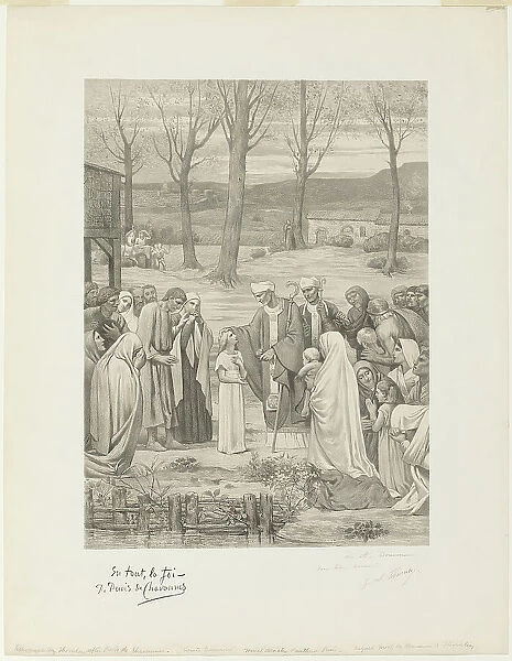 Pastoral Life of Saint Geneviève (center panel), c. 1888. Creator: Georges William Thornley