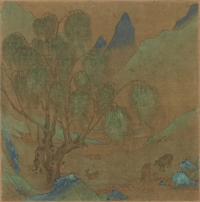 Framed Print : A Pastoral Scene, 1271-1368(?). Creator: Unknown Framed Print : A Pastoral Scene, 1271-1368(?). Creator: Unknown