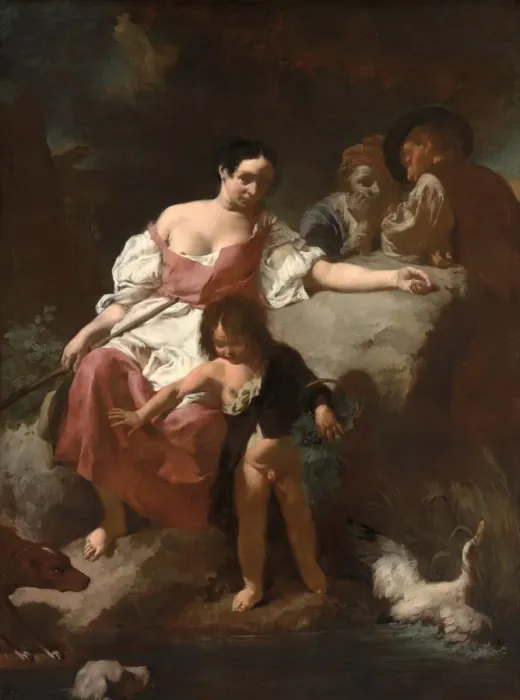 Framed Print : Pastoral Scene, 1740. Creator: Giovanni Battista Piazzetta Framed Print : Pastoral Scene, 1740. Creator: Giovanni Battista Piazzetta
