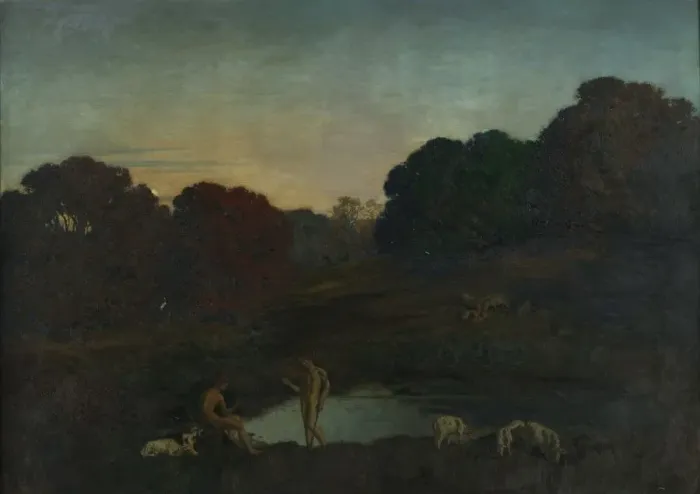 Framed Print : Pastoral Scene, 1911. Creator: Rene Menard (French, 1862-1930) Framed Print : Pastoral Scene, 1911. Creator: Rene Menard (French, 1862-1930)