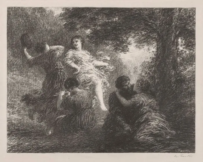 Framed Print : Pastorale. Creator: Henri Fantin-Latour (French, 1836-1904) Framed Print : Pastorale. Creator: Henri Fantin-Latour (French, 1836-1904)