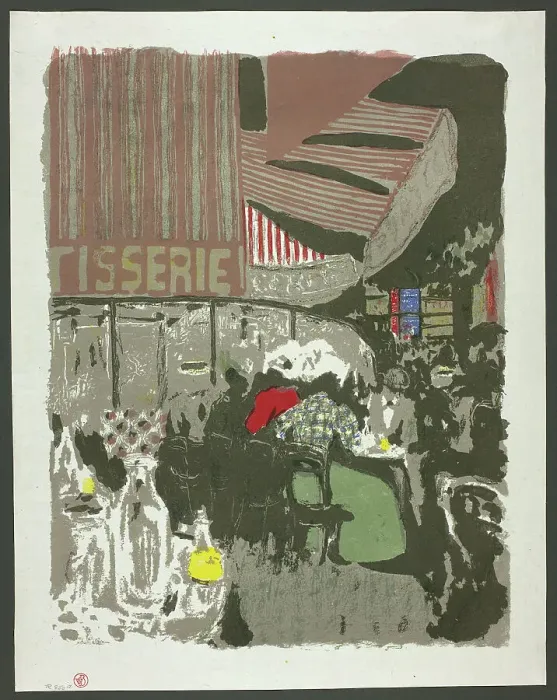 Framed Print : The Pastry Shop, plate ten from Landscapes and Interiors, 1899. Creator: Edouard Vuillard Framed Print : The Pastry Shop, plate ten from Landscapes and Interiors, 1899. Creator: Edouard Vuillard