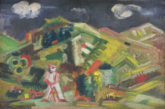 Framed Print : In the Pasture, 1940-1944. Creator: Arnold Peter Weisz-Kubincan Framed Print : In the Pasture, 1940-1944. Creator: Arnold Peter Weisz-Kubincan