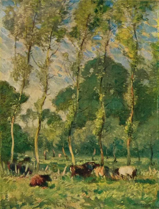 Framed Print : Pastures at La Madeleine, Near Montreuil, c19th century. Artist: Frank Mura Framed Print : Pastures at La Madeleine, Near Montreuil, c19th century. Artist: Frank Mura