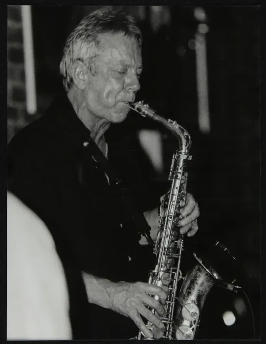 Framed Print : Pat Crumly playing alto saxophone at The Fairway, Welwyn Garden City, Hertfordshire, 10 May 1998 Framed Print : Pat Crumly playing alto saxophone at The Fairway, Welwyn Garden City, Hertfordshire, 10 May 1998