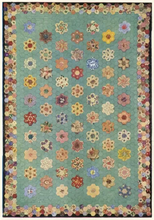 Framed Print : Patchwork quilt, 1943. Creator: Unknown