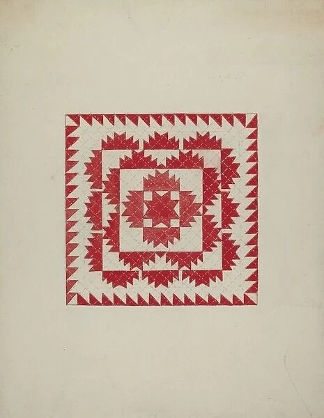 Patchwork Quilt, c. 1940. Creator: Genevieve Sherlock