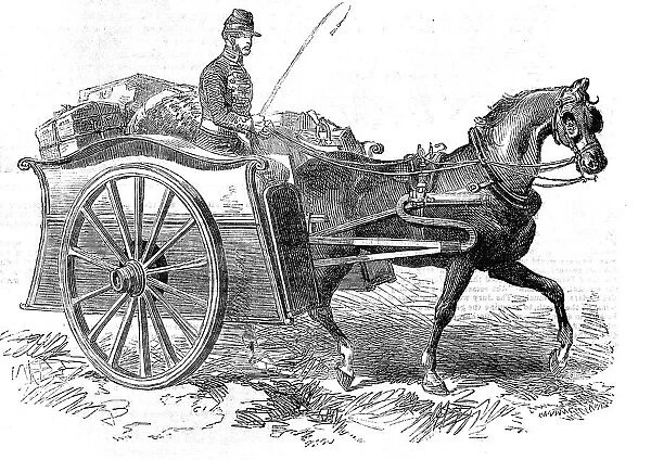 Patent Military Foraging-Cart, 1854. Creator: Unknown