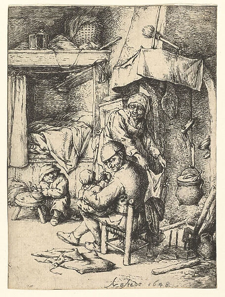 The Pater Familias, 1648. Creator: Adriaen van Ostade